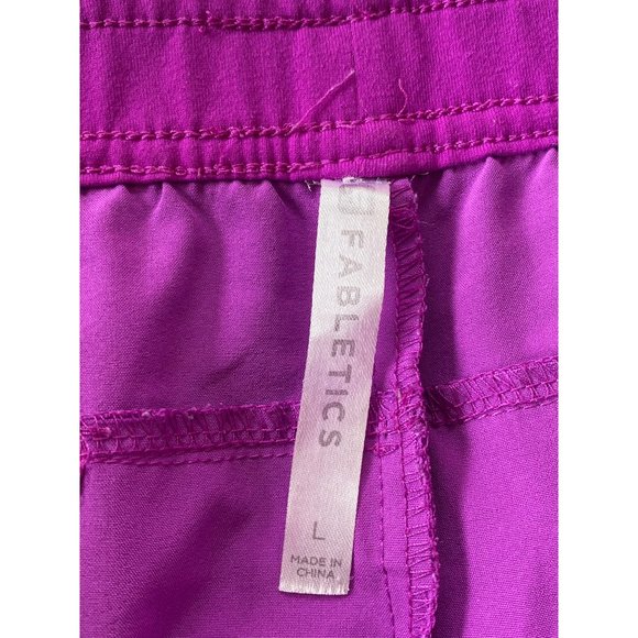 Fabletics Women's Shorts Purple Run Eloise Side Zipper Stretchy Pockets  Large - Picture 6 of 10